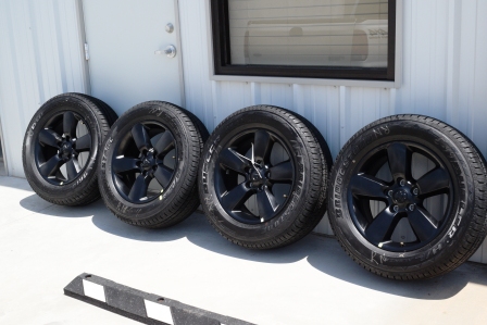 Dodge 20 inch black oem wheels
