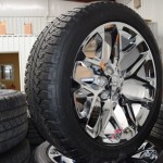 Chevy 22 inch chome oem wheels