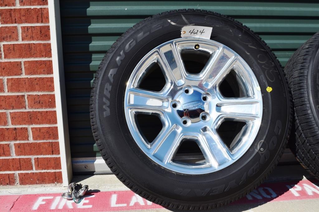 dodge 20 inch polish laramie longhorn wheels tires