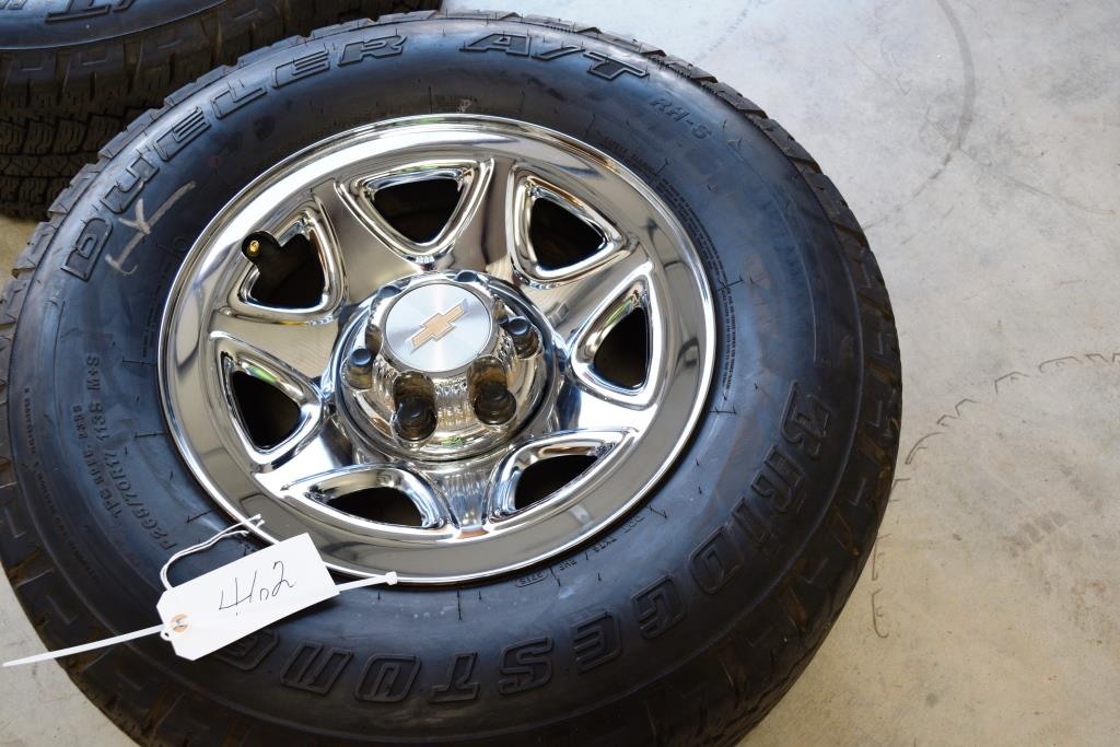 chevy 17 inch steel wheels at tires